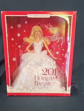 Mattel Barbie 2013 Holiday Collectible Doll - White Dress